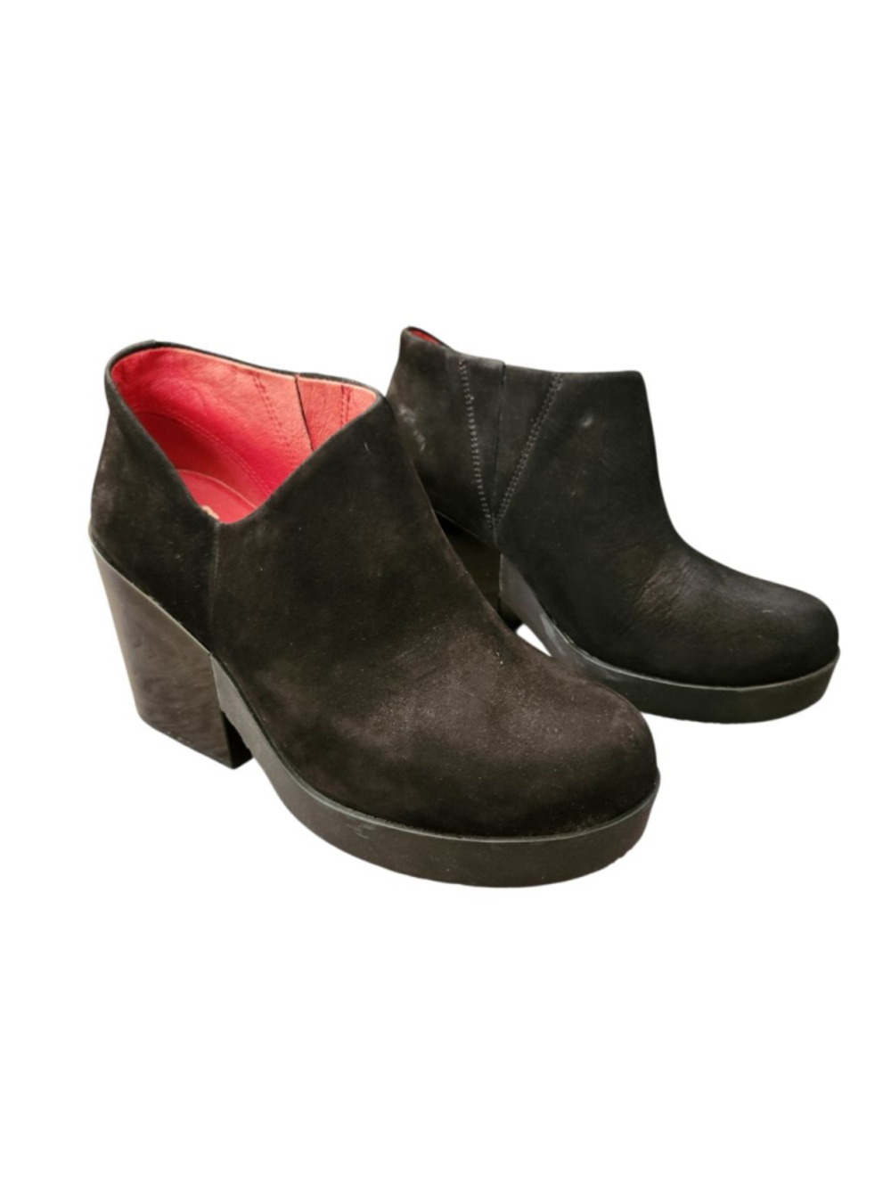 Camper Black Suede Ankle Boots Size 7